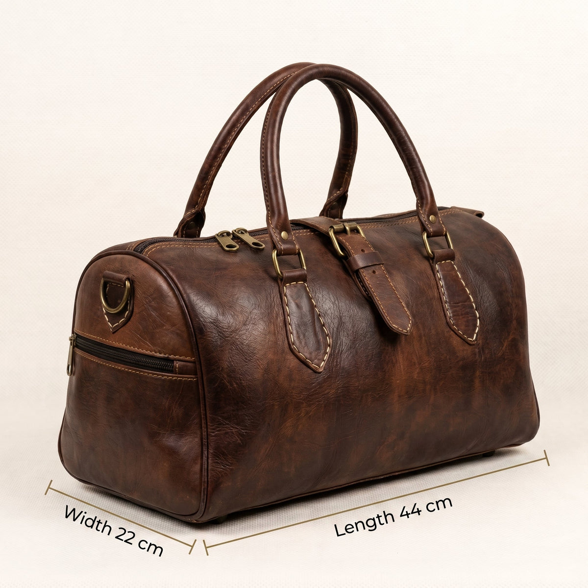 The Nomad Vintage Leather Voyager Duffel Bag
