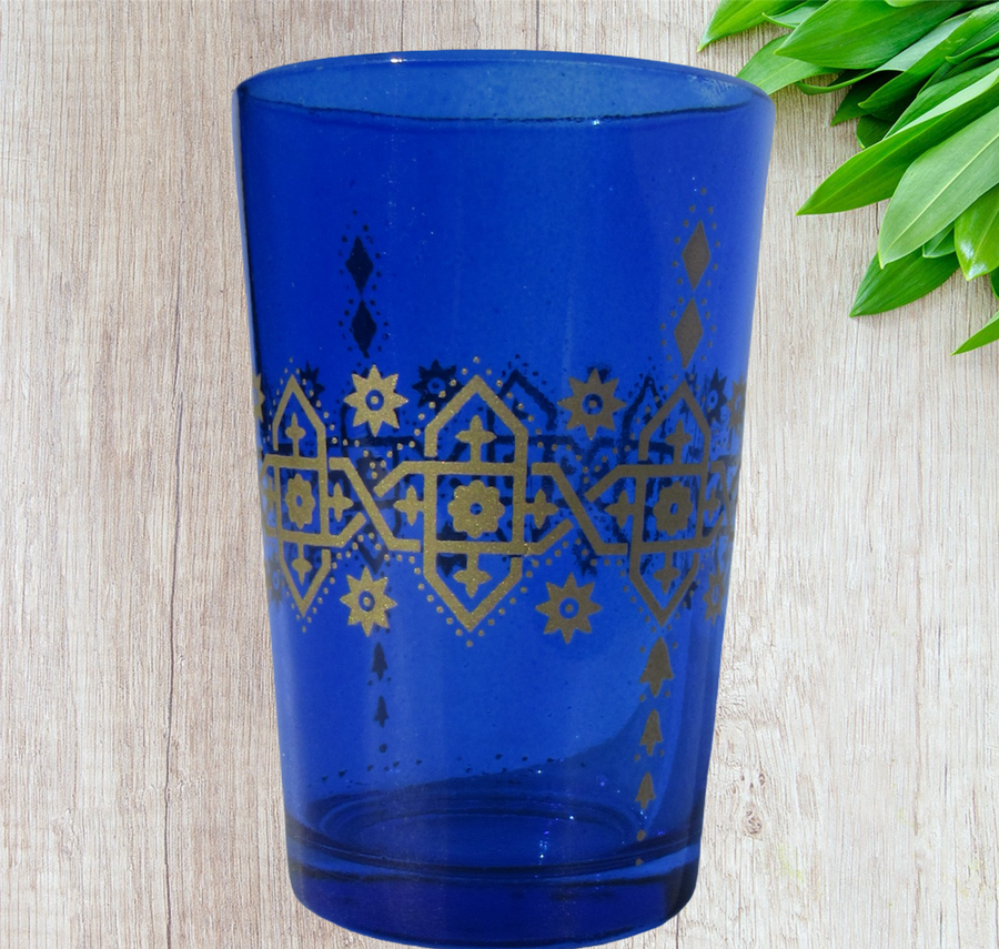 Moroccan Tea Glasses, Moroccan Drinking Glasses – Pack Of 6 – Unique and Stylish – Handmade Traditional Glass Set – For Tea, Coffee, Juice, Water, Etc.