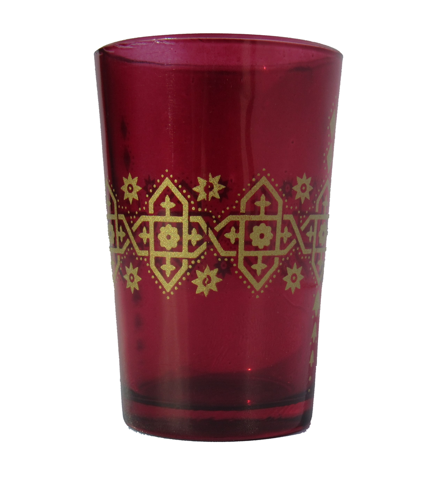 Moroccan Tea Glasses, Moroccan Drinking Glasses – Pack Of 6 – Unique and Stylish – Handmade Traditional Glass Set – For Tea, Coffee, Juice, Water, Etc.