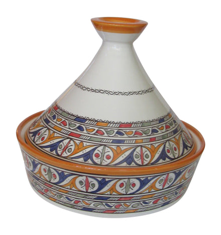 Ceramic Serving Tagine, 6", handmade in Fes, Morocco
