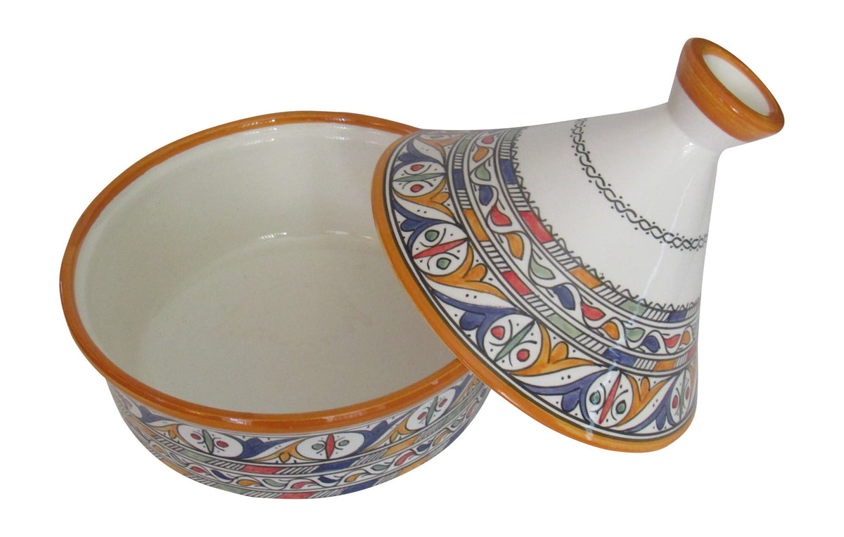 Handmade Authentic Moroccan Moorish Style Ceramic Serving Tagine, Lead Free, Large 10" — image 2