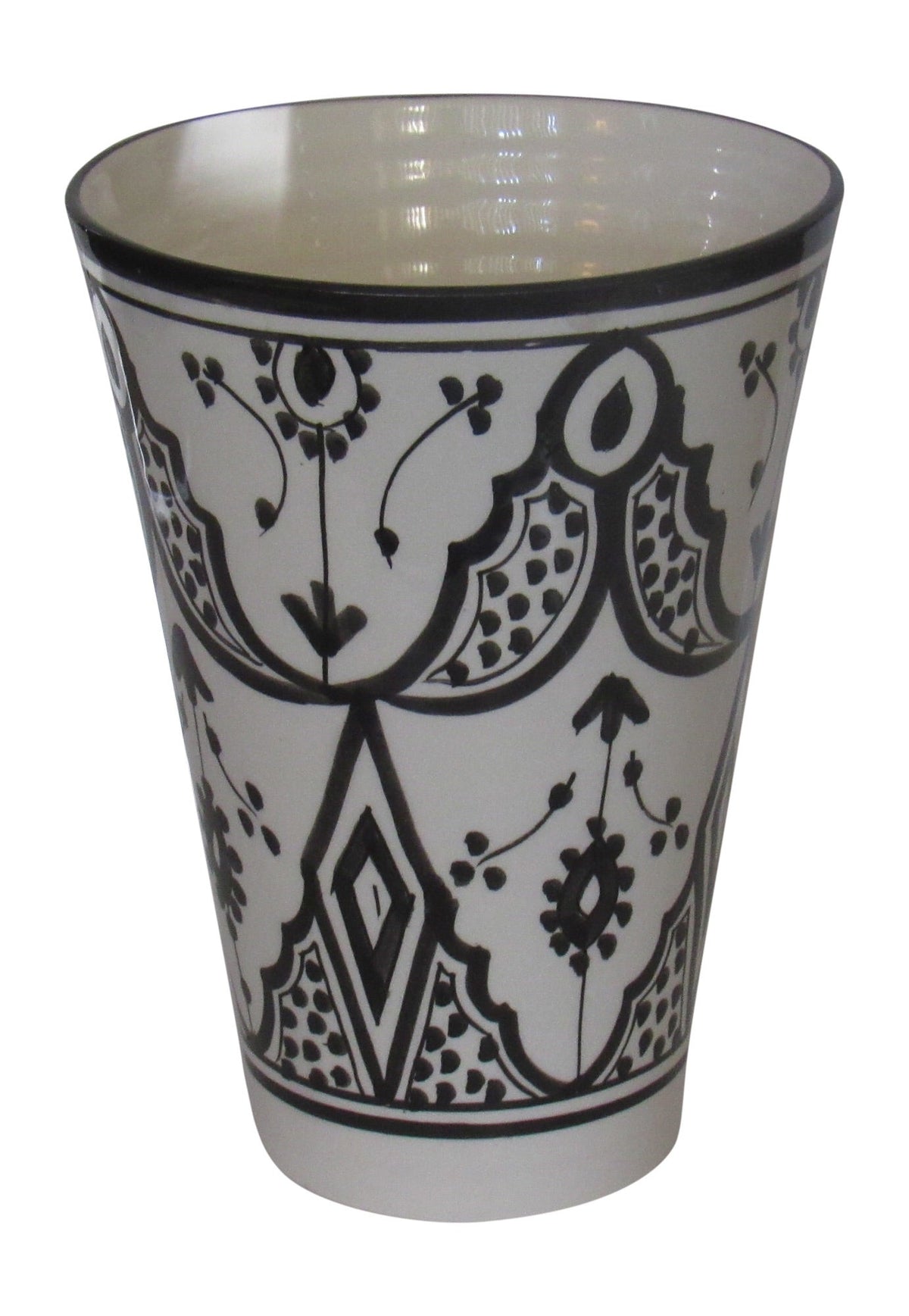 Vase, 7", handmade in Fes, Morocco