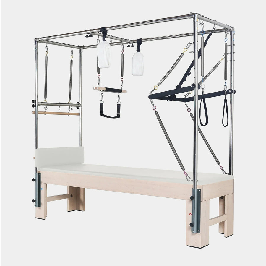 Maple Pilates Trapeze Table Cadillac, a Pilates Cadillac trapeze table for advanced training