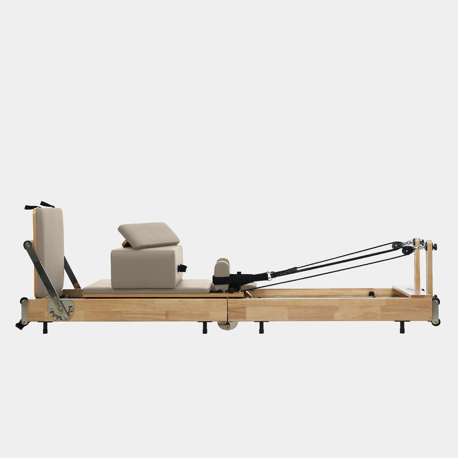 Foldable Solid-Wood Pilates Reformer