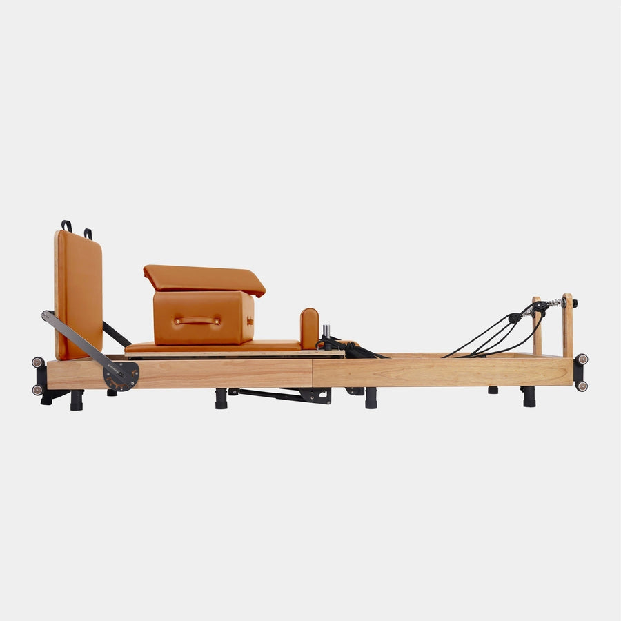 Oak Foldable Pilates Reformer — Studio-Level Foldable Reformer