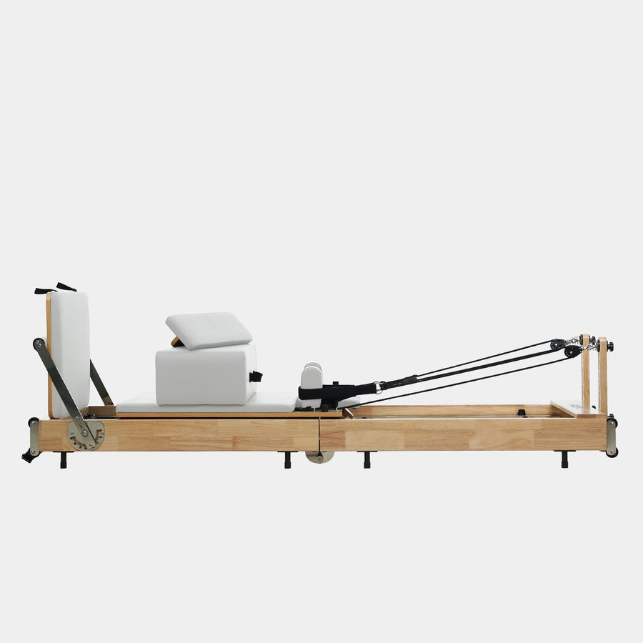 Oak Foldable Pilates Reformer — Studio-Level Foldable Reformer