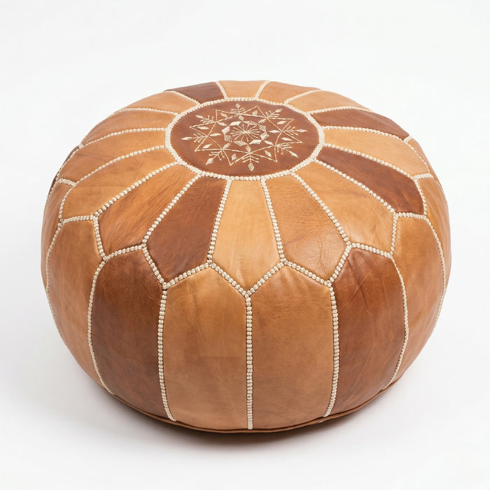 Leather Poufs
