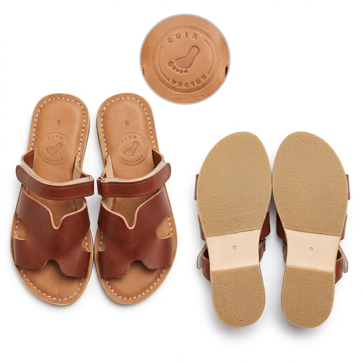 Artisan Handcrafted Leather H-Strap Sandals