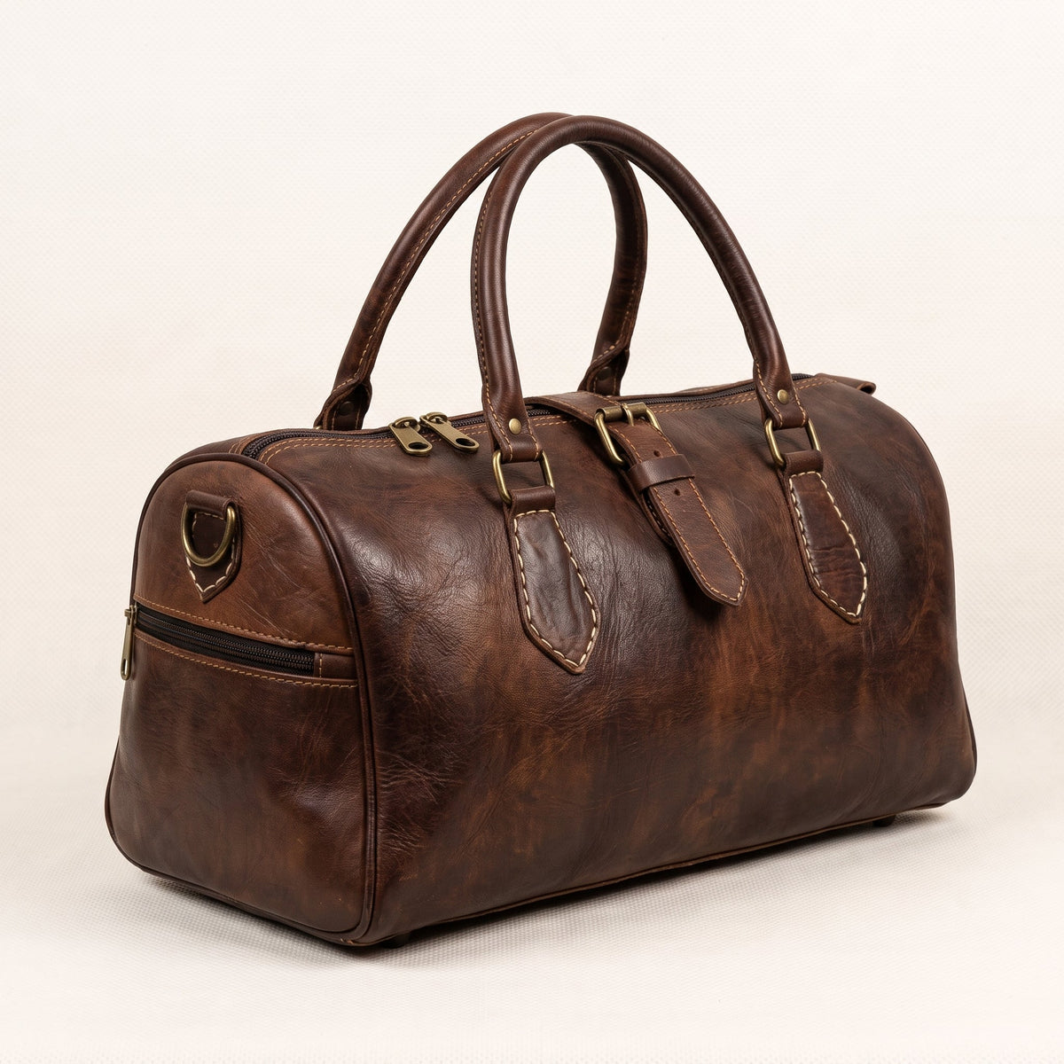 The Nomad Vintage Leather Voyager Duffel Bag