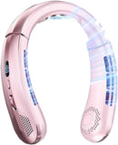 Hands-Free Neck Fan — 5-Speed USB Rechargeable with Phone Stand