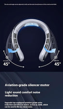 Hands-Free Neck Fan — 5-Speed USB Rechargeable with Phone Stand