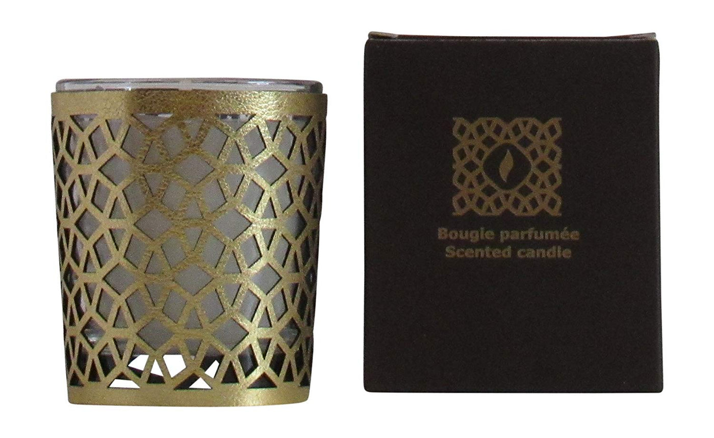 Moroccan Amber Scented Candle , Gold, 6 oz