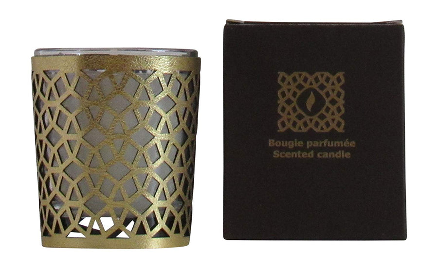 Moroccan Amber Scented Candle , Gold, 6 oz