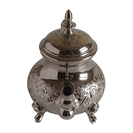 Vintage Styled Handmade Moroccan Silver Plated Teapot with Built In Tea Infuser Filter, 34 — image 2