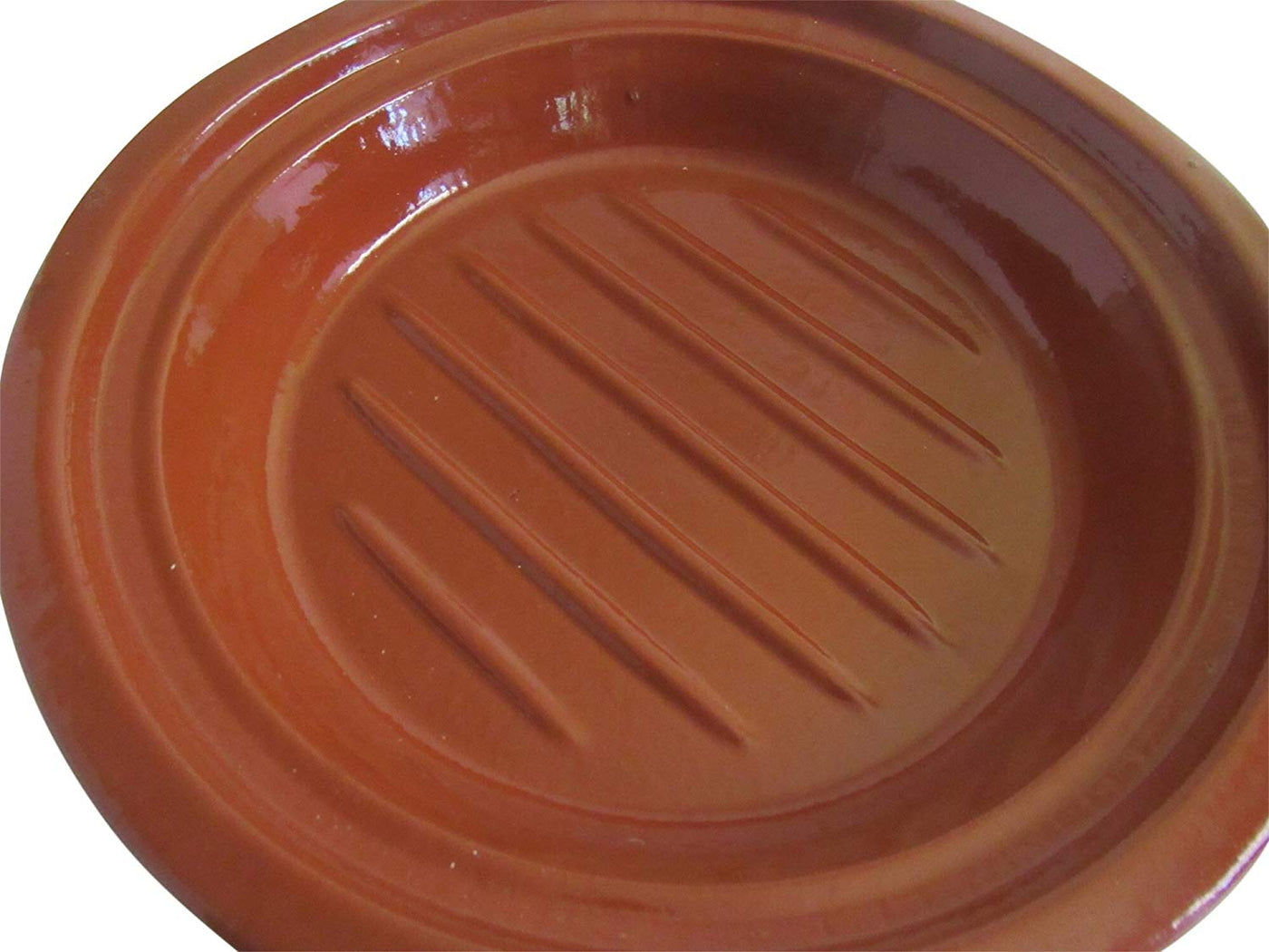 Handmade Authentic Moroccan Ceramic Cooking and Serving Tagine, Large 14" Diameter x 11"H