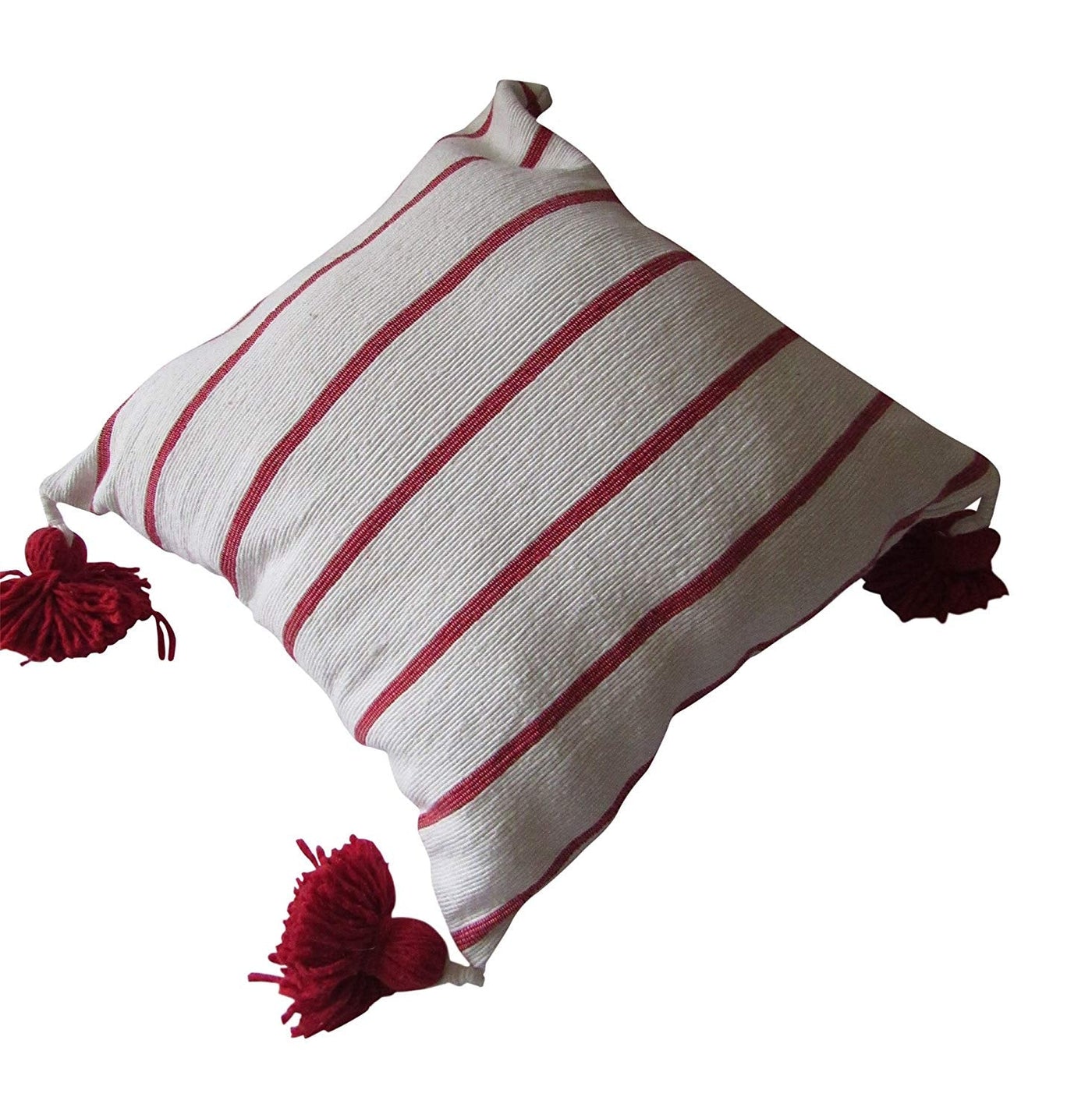 Cream Pillow Cover, handmade in Fes, Morocco