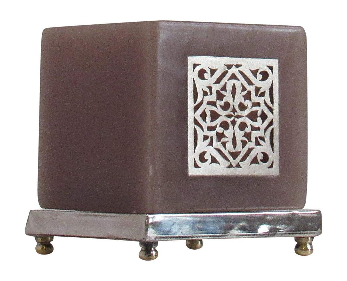 Moroccan Alhambra Tea Light Candle Holder, Grey