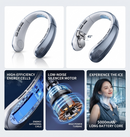 Hands-Free Neck Fan — 5-Speed USB Rechargeable with Phone Stand