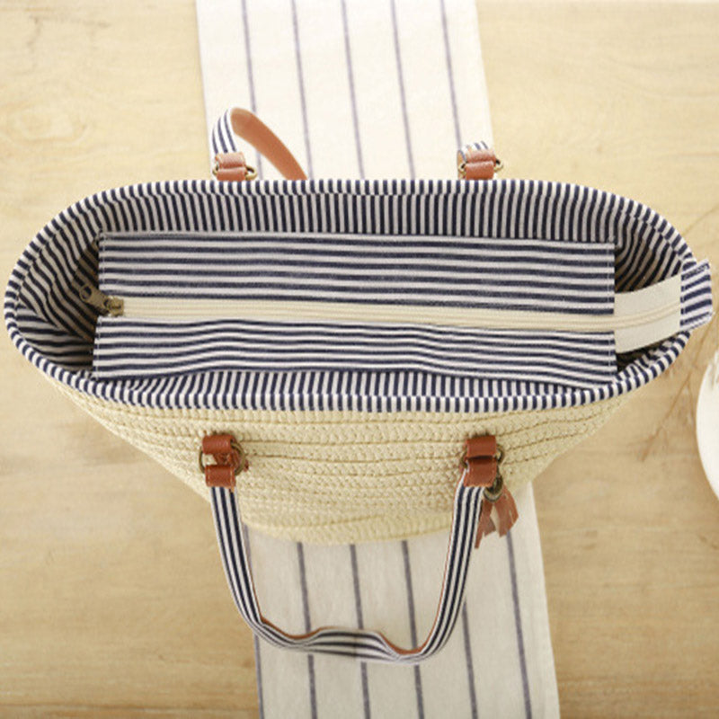 Moroccan Beach Bag (Beige)
