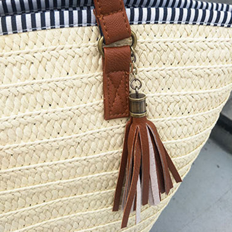 Moroccan Beach Bag (Beige)