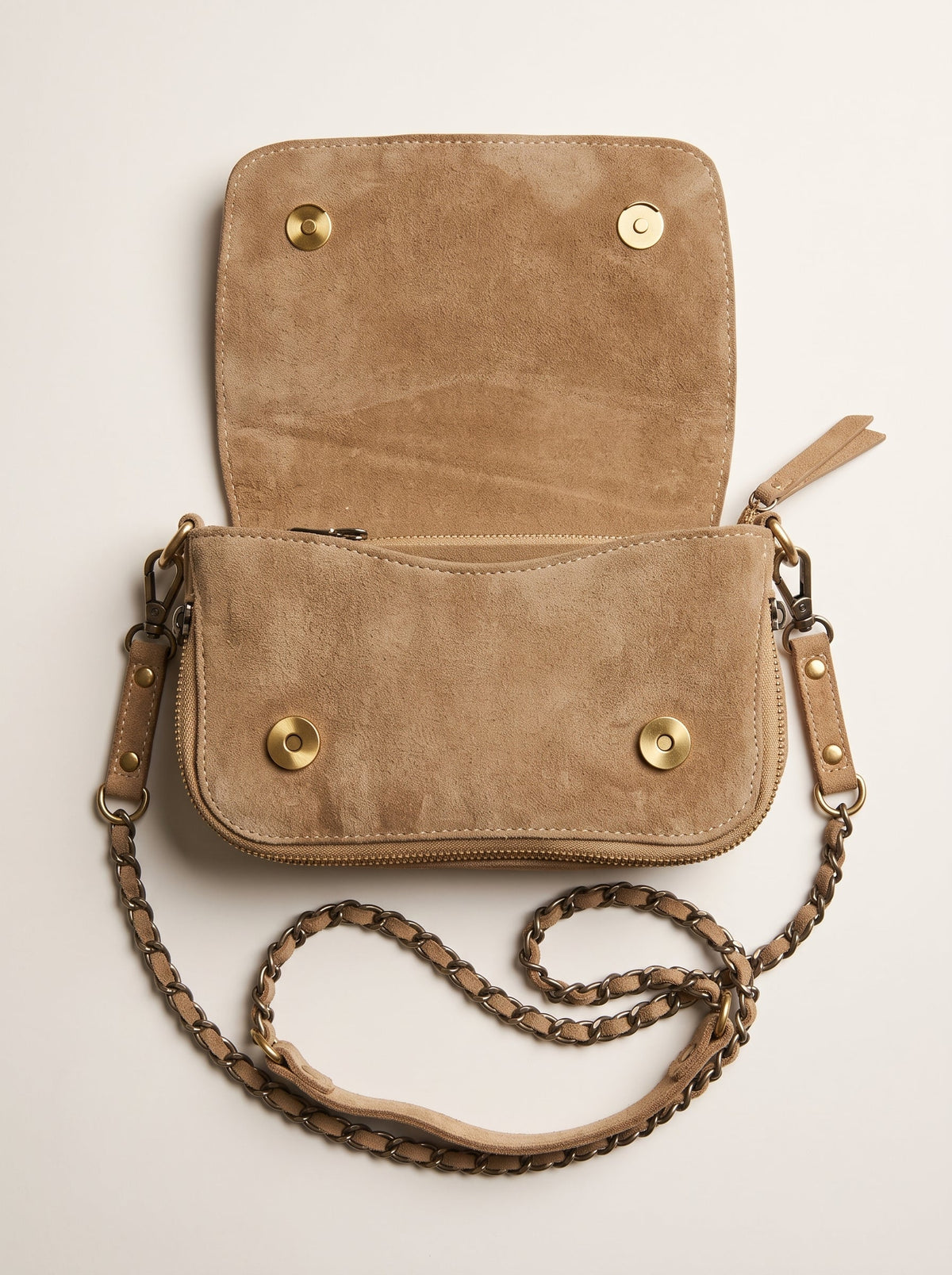The Starlight Handcrafted Suede Crossbody Bag