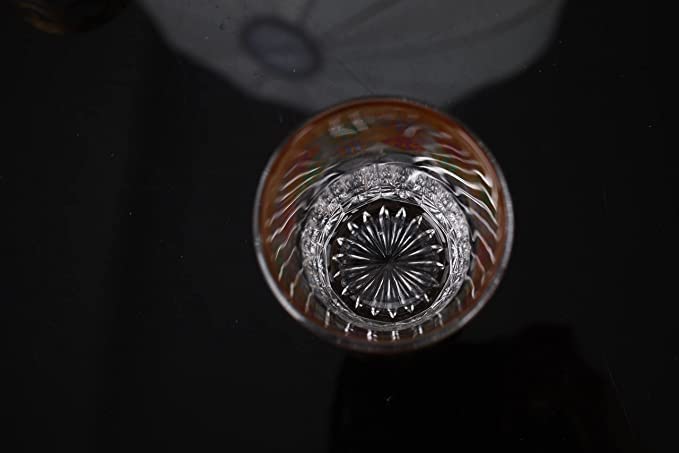 Royal Moroccan Tea Glasses, Moroccan Drinking Glasses – Pack Of 6 – Unique and Stylish – Handmade Traditional Glass Set – For Tea, Coffee, Juice, Water, Etc.