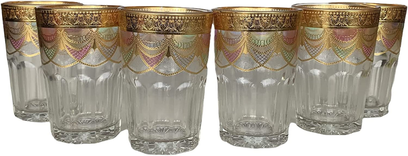 Glass Tea Glasses, handmade in Fes, Morocco