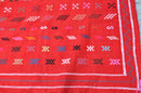 Yasmine Handmade Moroccan Kilim Rug Red Large
