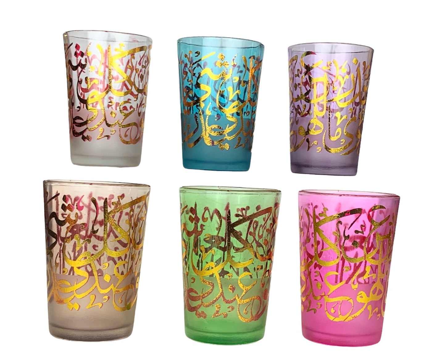 Glass Tea Glasses, handmade in Fes, Morocco