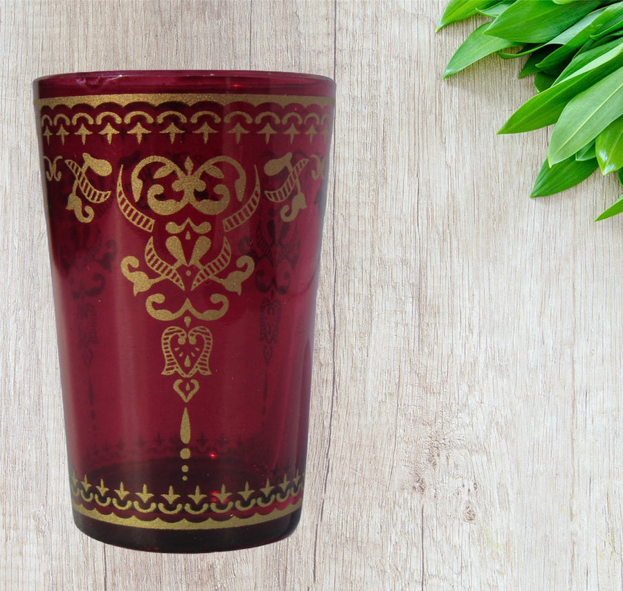 Moroccan Tea Glasses, Moroccan Drinking Glasses – Pack Of 6 – Unique and Stylish – Handmade Traditional Glass Set – For Tea, Coffee, Juice, Water, Etc.