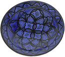 12 Inches Large Safi Blue Handmade Ceramic Serving Plate