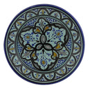 Aqua Ceramic Serving Plate Handmade 8″