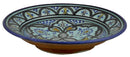 Aqua Ceramic Serving Plate Handmade 8″