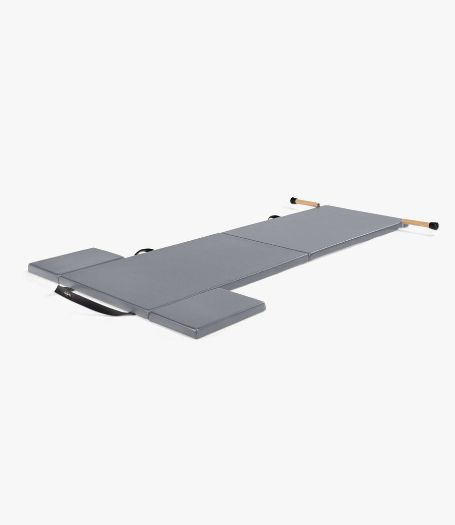 Classical Folding Pilates Mat with Side Pads & Wooden Handles