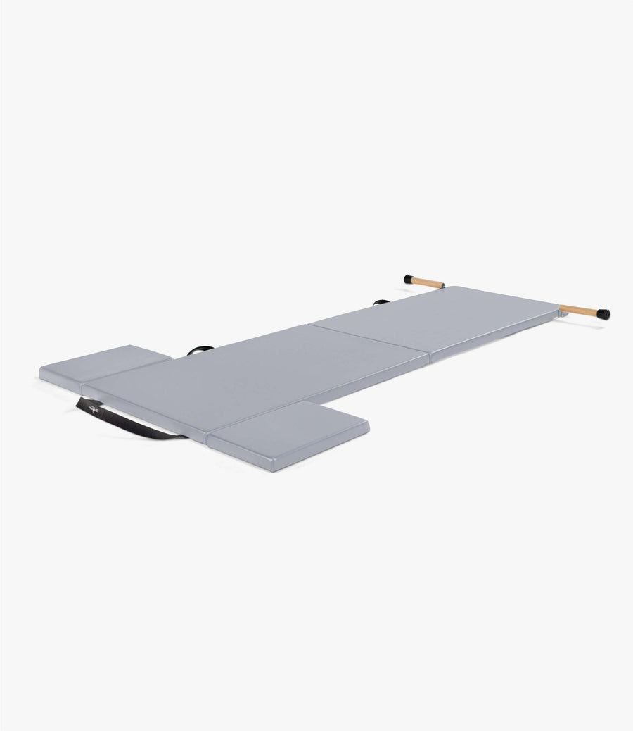 Classical Folding Pilates Mat with Side Pads & Wooden Handles