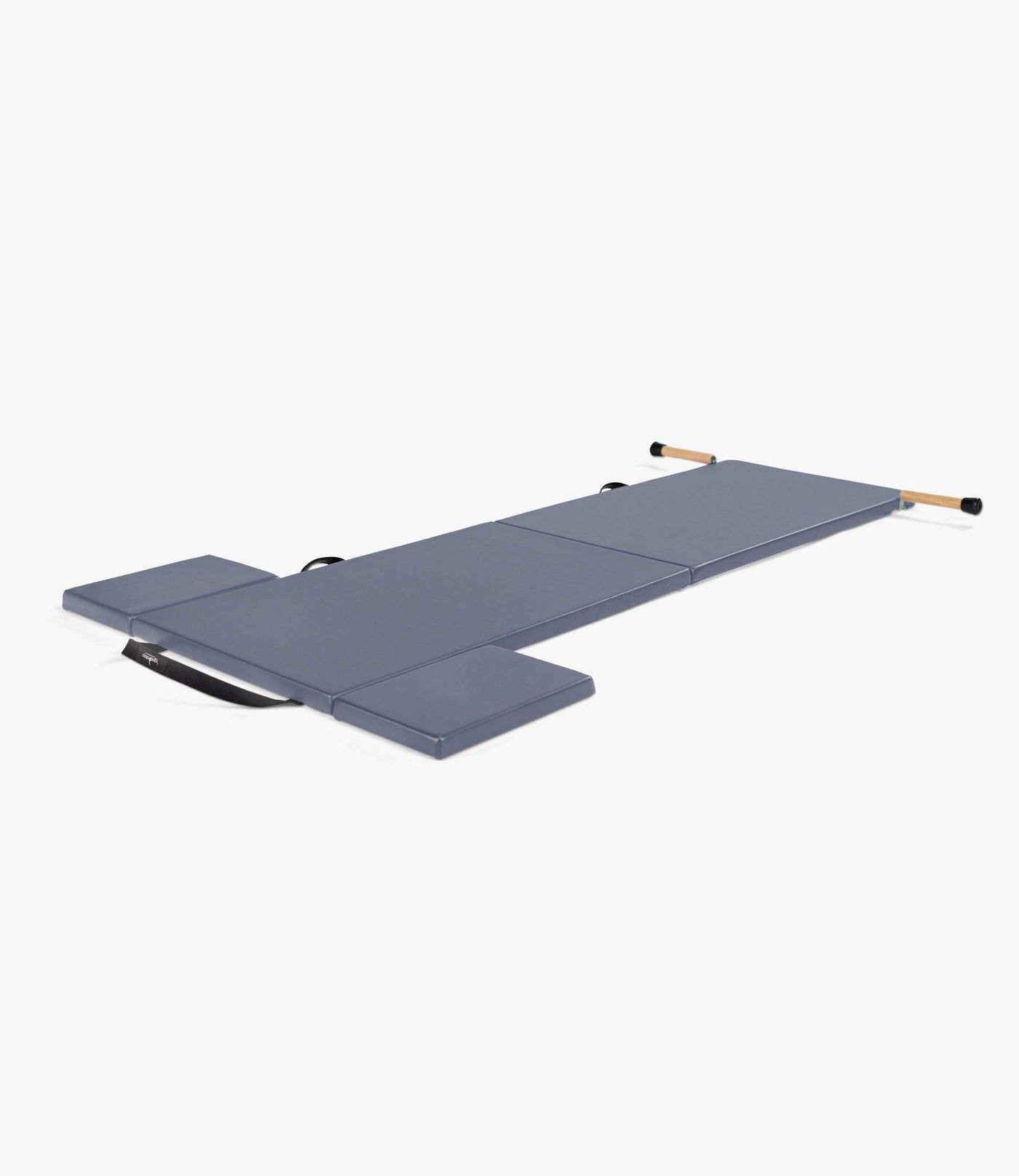 Classical Folding Pilates Mat with Side Pads & Wooden Handles