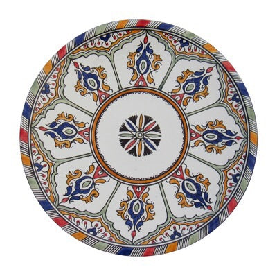 Platter, handmade in Fes, Morocco