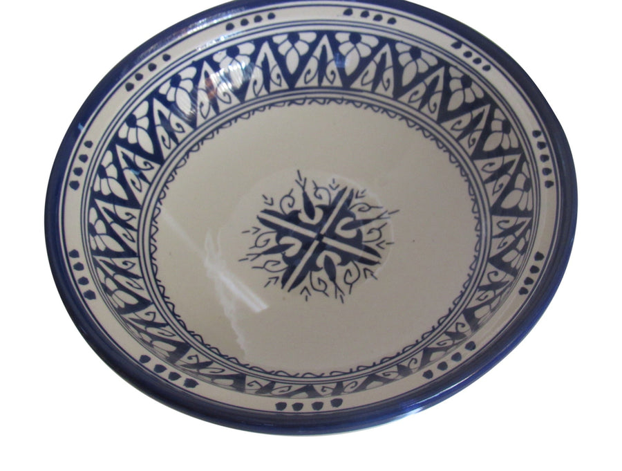 Handmade Authentic Moroccan Berber Style Ceramic Serving Tagine, Lead Free, Medium 10" Diameter x 10 "H