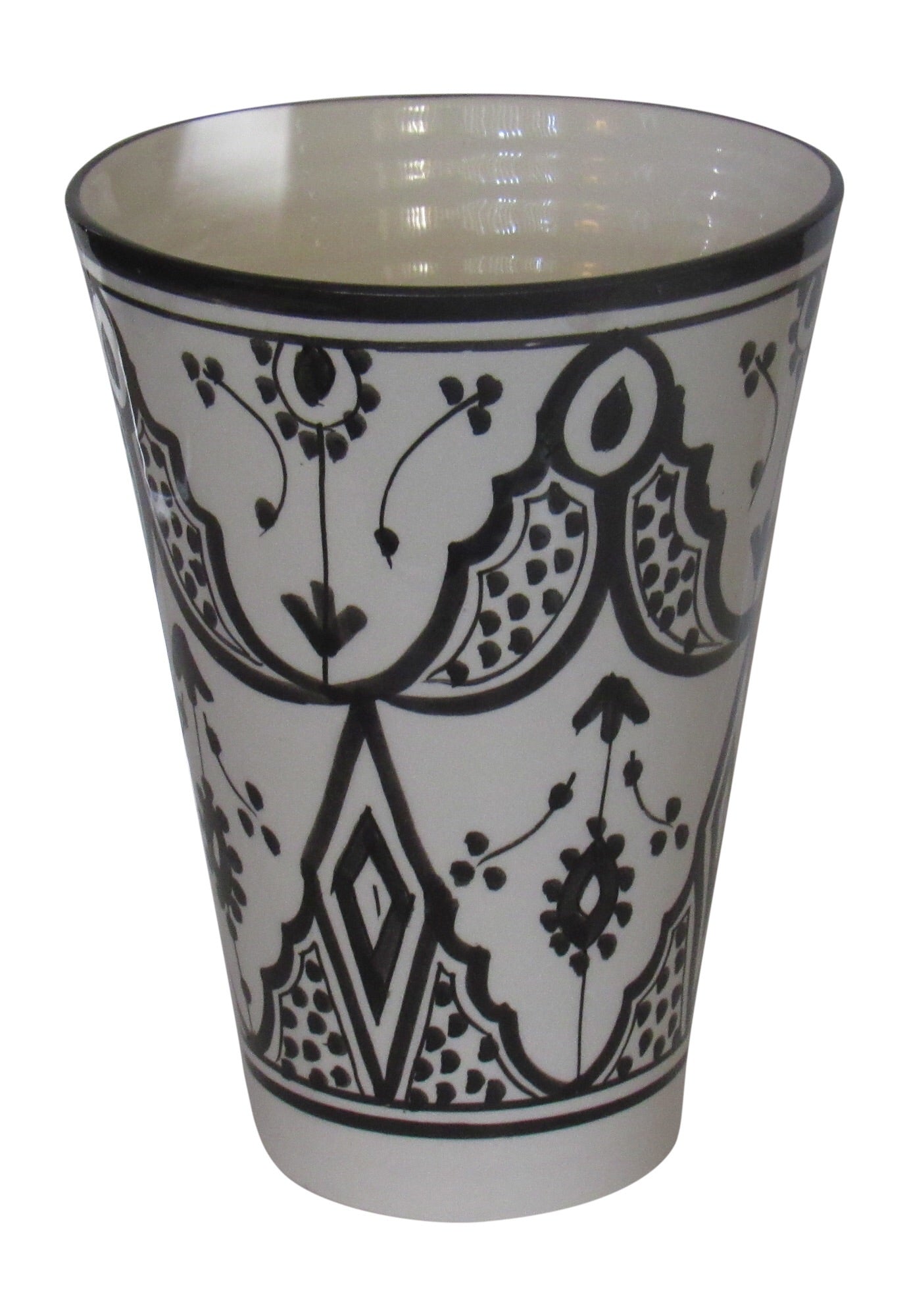 Vase, 7", handmade in Fes, Morocco