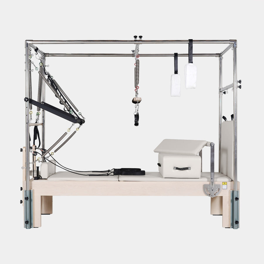 Maple 3-in-1 Pilates Reformer — Tower, Reformer & Cadillac, a combination Pilates reformer and chair