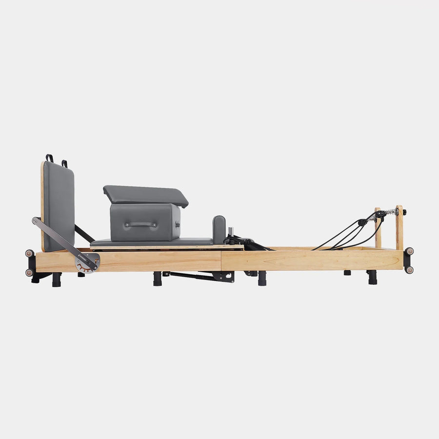 Oak Foldable Pilates Reformer — Studio-Level Foldable Reformer