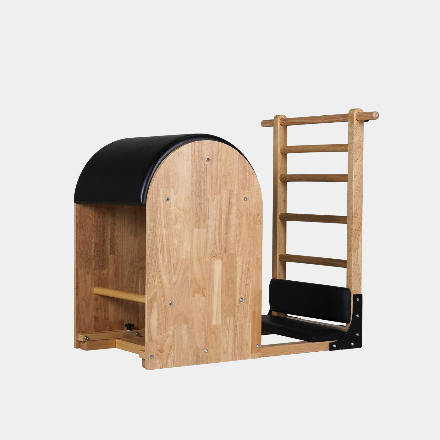 Solid Wood Pilates Ladder Barrel, a Pilates barrel for spine and core work