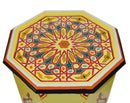 Handmade Wood Painted Table Yellow